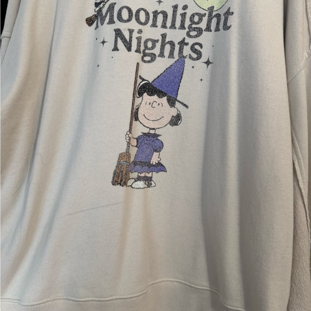 Moonlight Nights Peanuts Graphic Sweatshirt